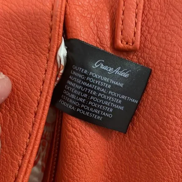 GRACE Adele Orange Clutch - Picture 7 of 10